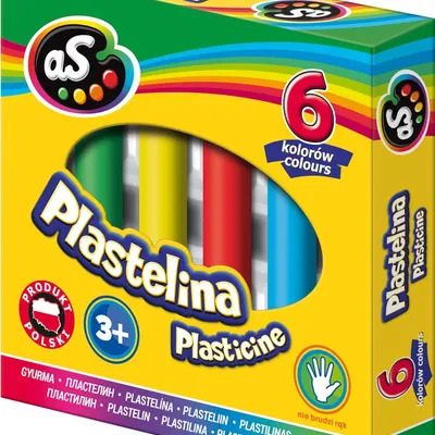 Plastelina Szkolna 6 kolorów As /Astra