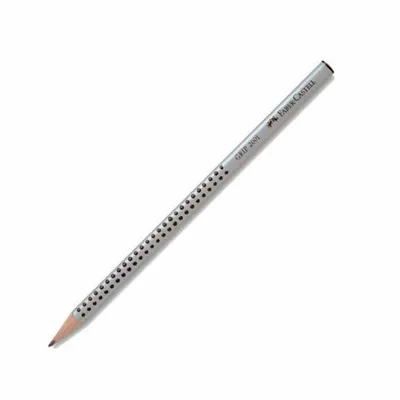 Ołówek Jumbo Grip B [111900 FC] Srebrny /Faber-Castell
