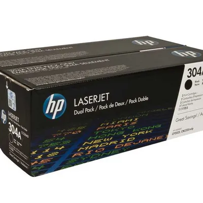 HP 304A [CC530AD] CP2025/CM2320/CM2720 Czarny Dwupak (Oryg.)