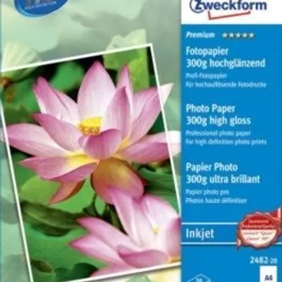 Papier Fotograficzny 300g 20szt. Avery 210x297 Biały Wysokobłyszczący No.2482-20