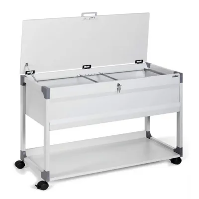 Wózek Na Teczki Zawieszkowe System File Trolley 100 Multi Top Szary /Durable 378710