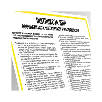 Znak TDC Instrukcja Bhp Przy Obsłudze Niszczarki Dokumentów /TDC