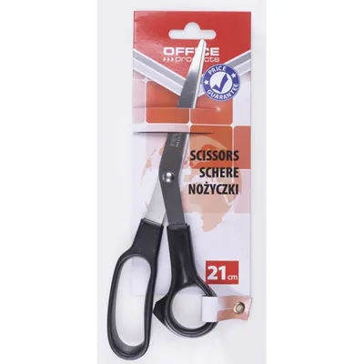 Nożyczki biurowe 21cm Czarne /Office Products