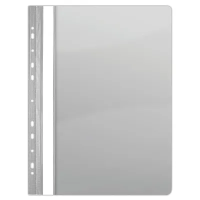 Skoroszyt Donau PVC A4 Twardy 150/160 mikr. Wpinany Szary
