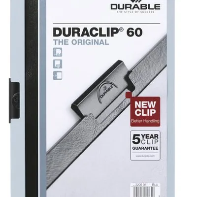 Skoroszyt z Klipem A4 PVC Duraclip 60 Kartek Niebieski /Durable 220906