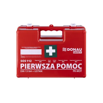 Apteczka Donau Safety Plastikowa K-10 +A Pomarańczowa /DONAU SAFETY