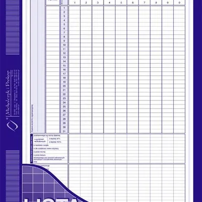 Lista Obecności A4 Offset 506-1/MiP