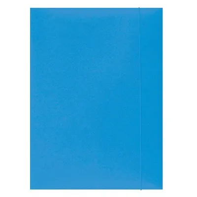 Teczka Z Gumką Office Products Karton A4 300Gsm 3-Skrz. Jasnoniebiska