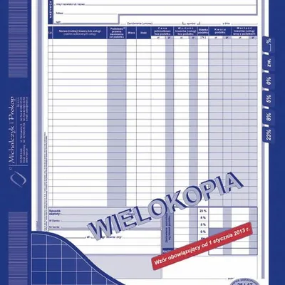 Faktura Netto A4 Wielok. Pion 100-1E /MiP
