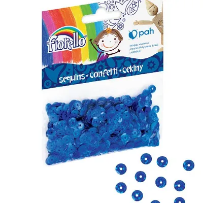 Cekiny confetti GR-C14-6B kółko niebieskie Fiorello
