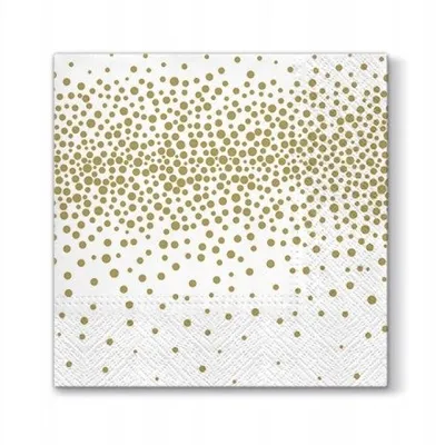 Serwetki 33x33cm A'20 (SDL098209) Confetti Złote /Paw