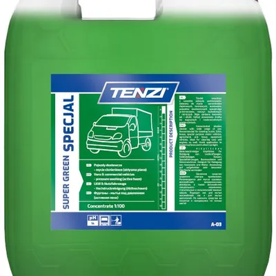 Tenzi Aktywna Piana do Mycia Ciężarówek, Maszyn Rolniczych Super Green Specjal 20L