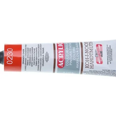 Farba Akrylowa Acrylic 40ml Tubka 0230 Ciemnopomarańczowa /K-I-N