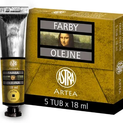 Farba Olejna 18ml Tubka Kadmium Żółty Jasny /Astra
