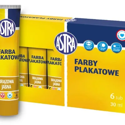 Farba Plakatowa 30ml Brązowa Jasna /Astra