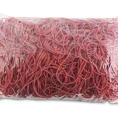 Gumki Recepturki Office Products Średnica 70mm 15X15mm 60% Kauczuku 1000G Zgrzewka Czerwone