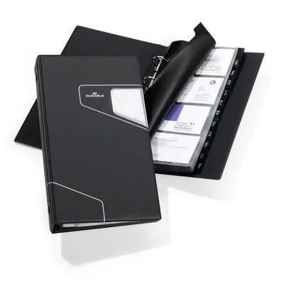 Album na Wizytówki Visifix Pro 200 PVC A4 Przekładki Kieszenie Antracytowy /Durable 246158