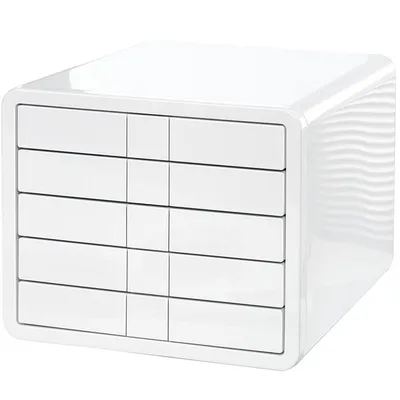 Zestaw 5 Szufladek Han Ibox Abs A4 Biały