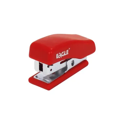 Zszywacz EAGLE 868 mini czerwony 24/6 – 10 kartek
