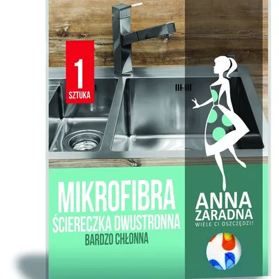 Mikrofibra Ściereczka Dwustronna /Anna Zaradna