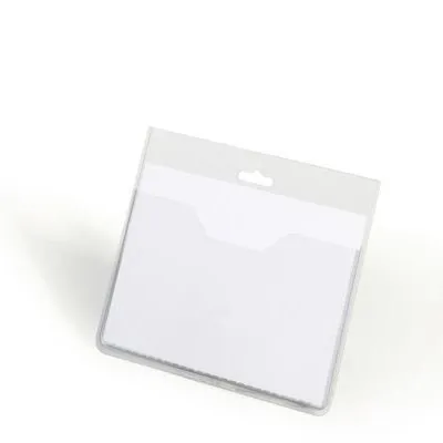 Identyfikator Otwarty 60x90mm 20szt. Przezroczysty /Durable 813619