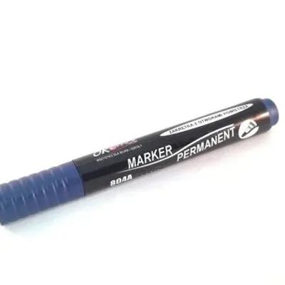 Marker Permanentny Ok Office 804B niebieski Ścięty