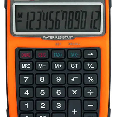 Kalkulator Wodoodporny Citizen Wr-3000 152X105mm Pomarańczowy