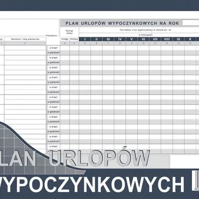 Plan Urlopów Wypoczynkowych A4 Offset 525-1 /MiP