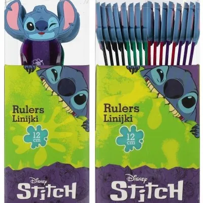 Linijka 12cm Disney Stitch z Figurką (szt.)