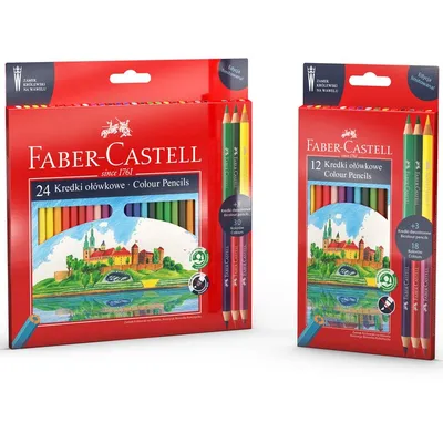 Kredki Ołówkowe Zamek Edycja Limitowana Wawel 24 Kol.+3 Kredki Dwustronne Faber-Castell