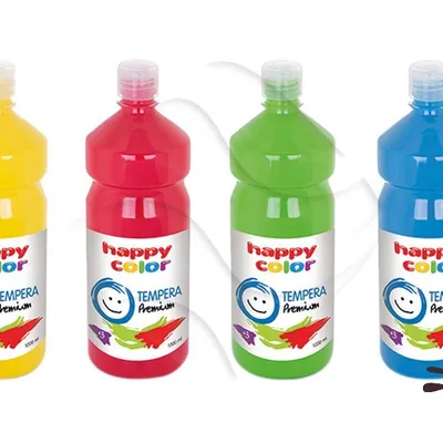 Farba Tempera Premium 1000ml Butelka Brązowa /Happy Color