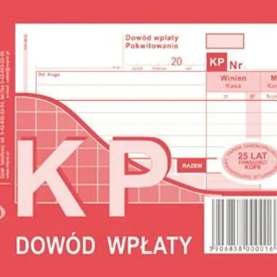 KP Dowód Wpłaty A6 Wielok. 401-5 /MiP