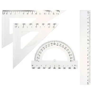 Zestaw geometryczny transparent GR-032T