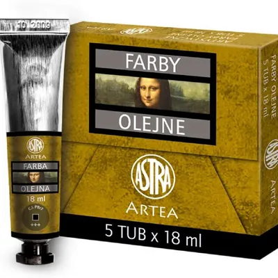 Farba Olejna 18ml Tubka Umbra Naturalna /Astra