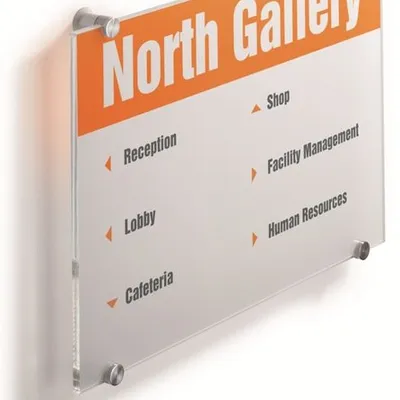 Tabliczka Przydrzwiowa A3 Crystal Sign 343x495x102mm Przezroczysta /Durable 482619