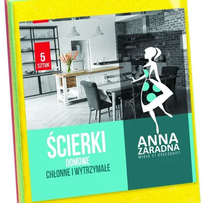 Ścierki uniwersalne z grubym splotem 5szt./ Anna Zaradna