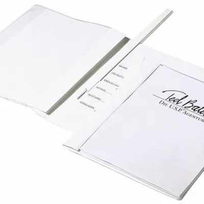 Skoroszyt Prezentacyjny A4+ PVC Duraplus De Luxe z Listwą Biały /Durable 258902