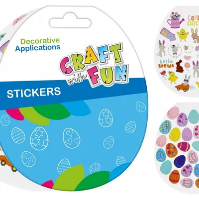 Książeczka wielkanocna z naklejkami 6 arkuszy Wielkanoc /Craft With Fun