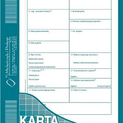 Karta Drogowa A5 Offset Numerowana 815-3N /MiP