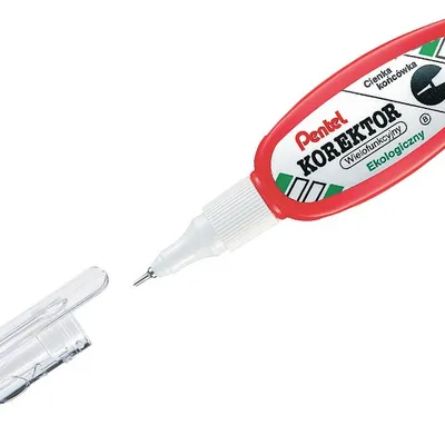 Korektor w Piórze 4,2ml ZL103W Met. Końc. Płaski /Pentel