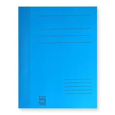 Skoroszyt Papierowy z Fałdą Niebieski /Bigo