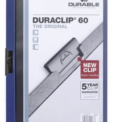 Skoroszyt z Klipem A4 PVC Duraclip 60 Kartek Granatowy /Durable 220907