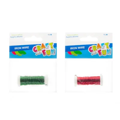 Ozdoba dekoracyjna drucik na szpuli 15 m mix /Craft With Fun 463608