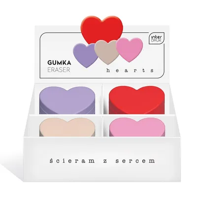 Gumka Do Ścierania Hearts 1szt. /Interdruk