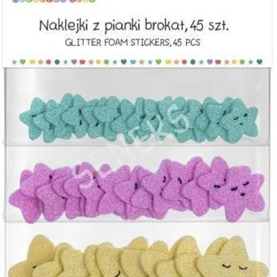 Naklejki z Pianki [KSPI-415] Gwiazdki Brokat /DpCraft
