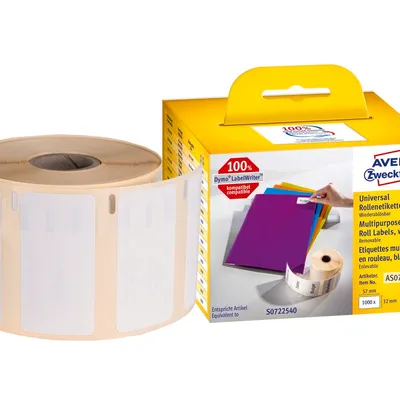 Uniwersalne Etykiety W Rolce Do Termodruku 32x57 mm 1 Rolka/1000 szt. Avery AS0722540