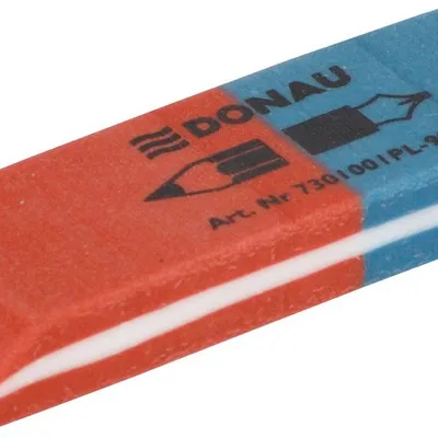 Gumka Wielofunkcyjna Donau 57X19X8mm Niebiesko-Czerwona