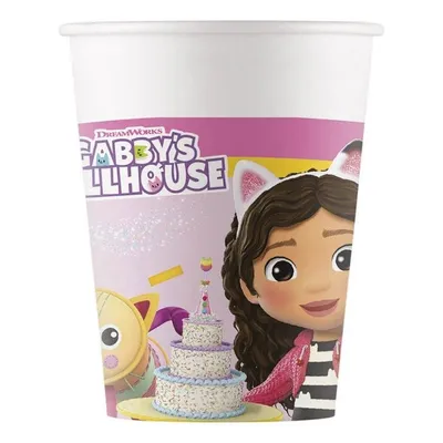 Kubeczki papierowe Gabby's Dollhouse 200ml 8szt. /GoDan