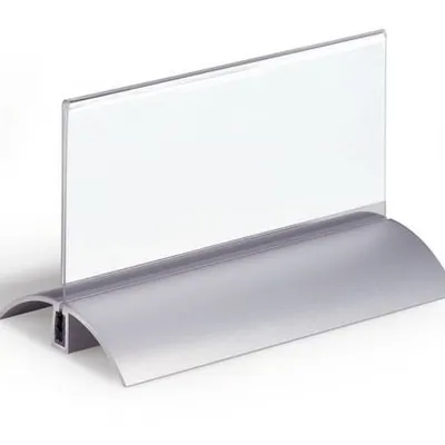 Tabliczka Na Stół Desk Presenter De Luxe 61/122x150mm 2szt. Przezroczysta /Durable 820119