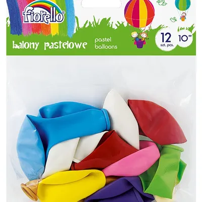 BALONY Fiorello Pastel 10″ MIX 12 szt.